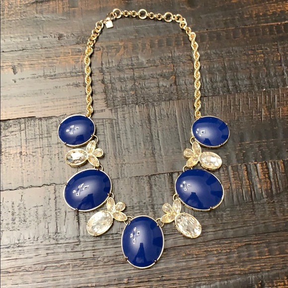 Banana Republic Jewelry - Banana Republic blue stone statement necklace